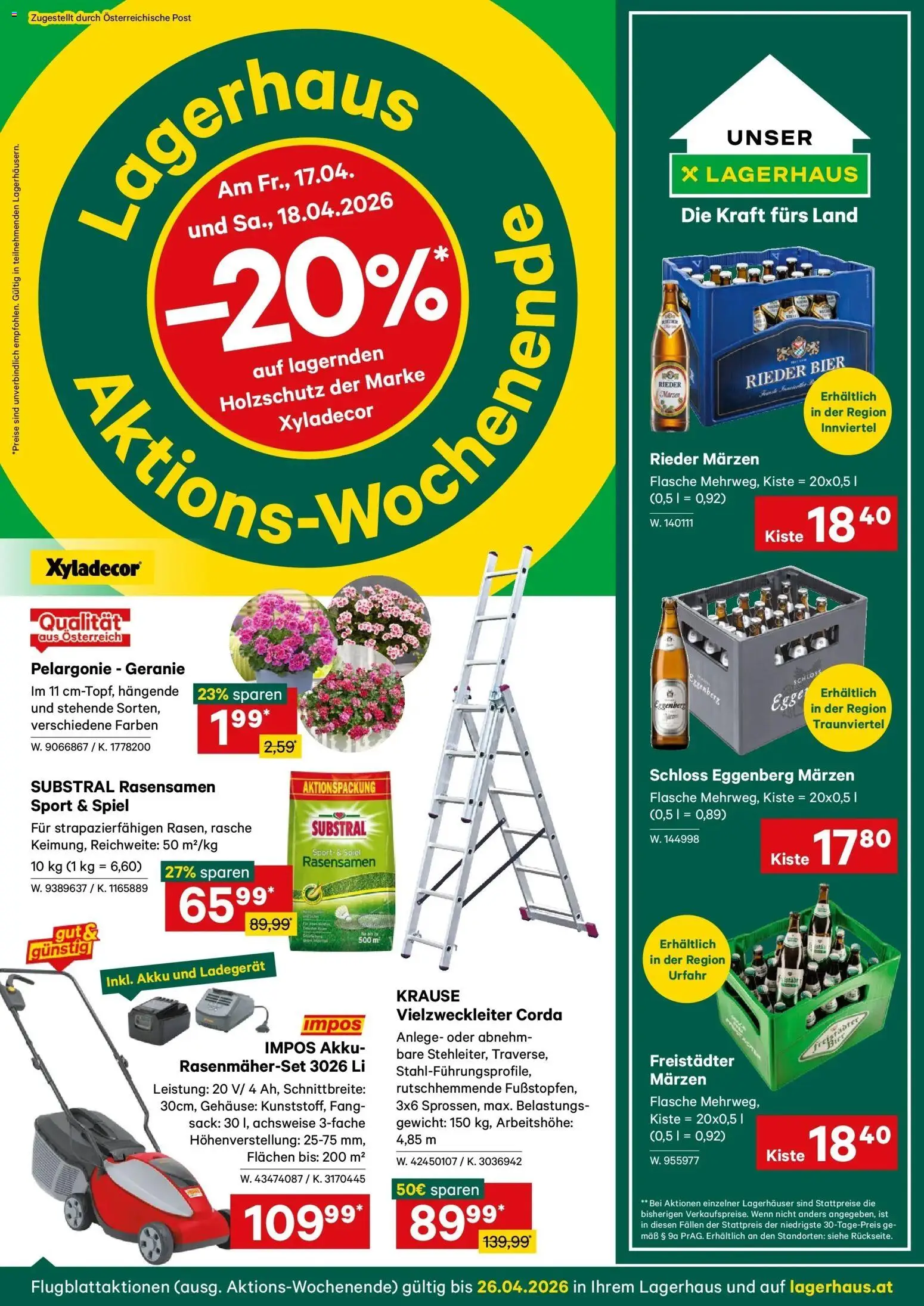 Vorschau der Angebote: Lagerhaus Lagerhaus Wochen Angebote gültig ab 13.04.2026