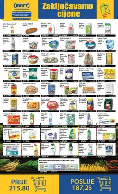 Pregled letka Zaključavamo cijene trgovine Best vrijedi od 2026.01.01