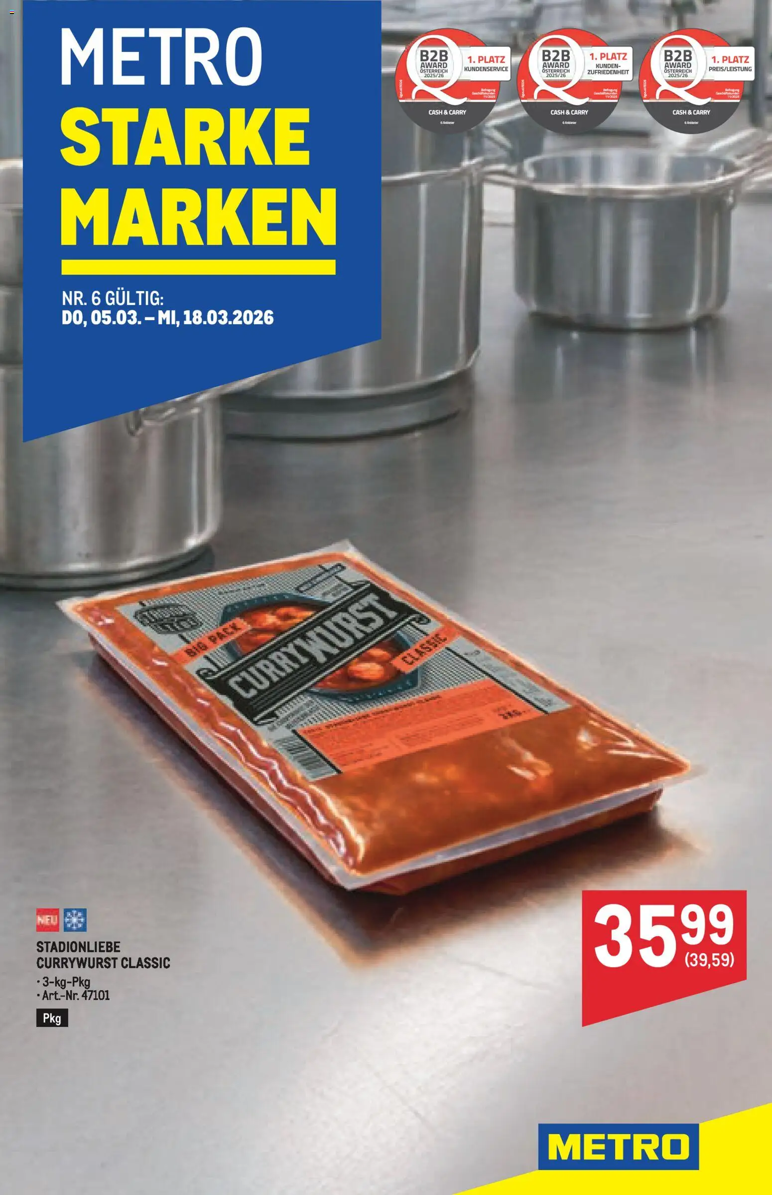 Vorschau der Angebote: Metro Starke Marken gültig ab 05.03.2026