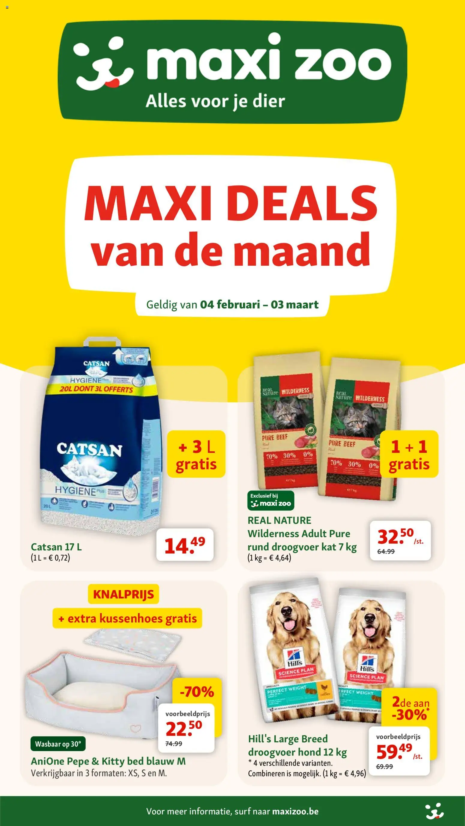 Voorbeeld van Folder van winkel Maxi Zoo geldig vanaf 04/02/2026 - Bed