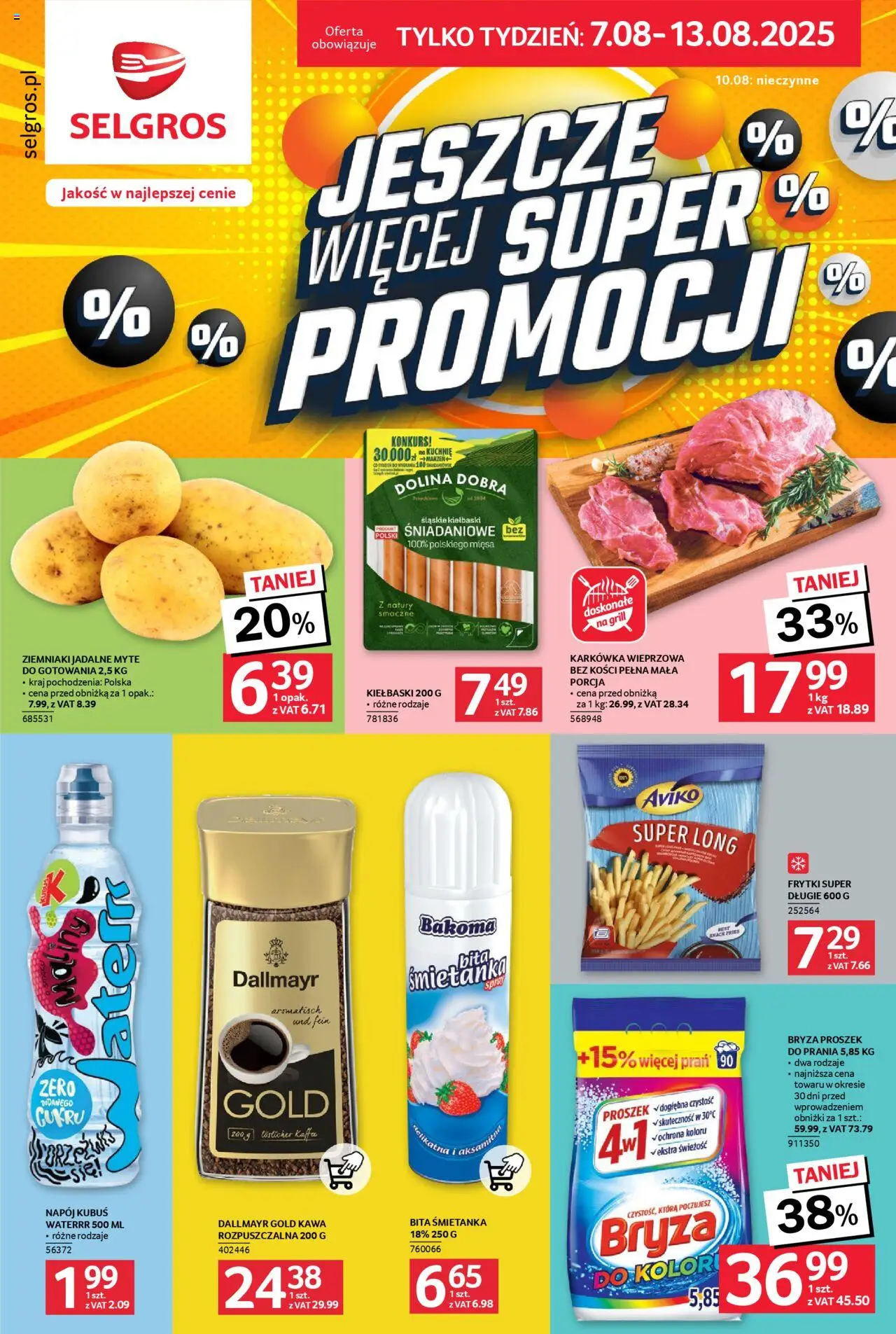 Selgros cash&carry Jeszcze więcej super promocji od 07.08.2025 - Nowa Gazetka - Numer strony 1