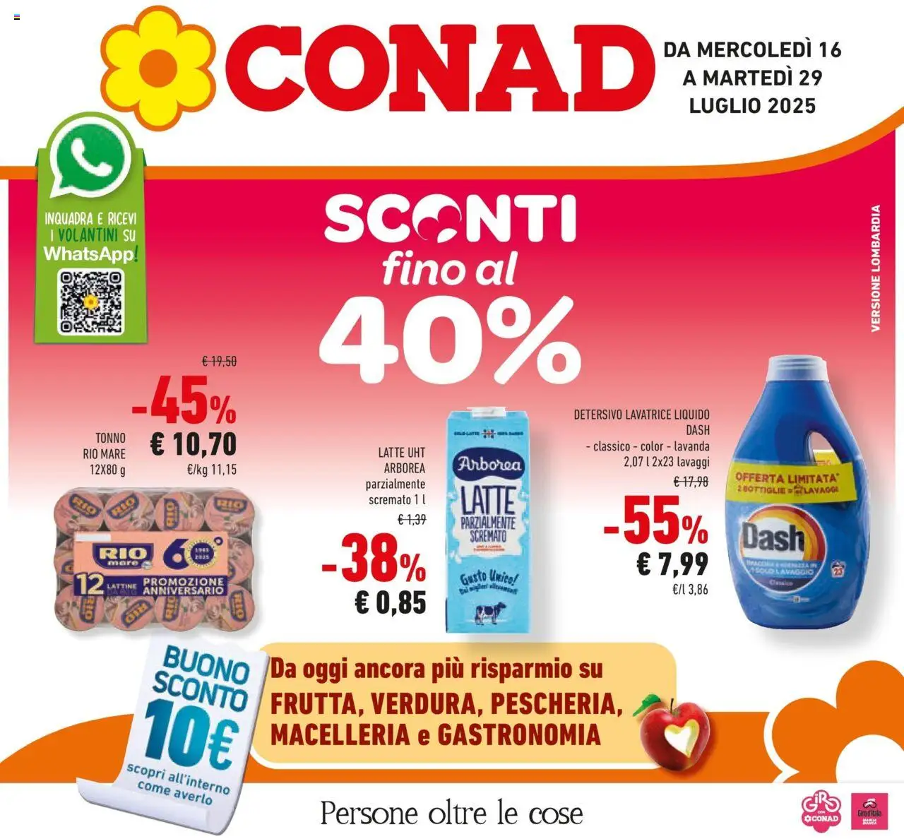 Volantino Conad valido da 15/07/2025 numero di pagina 1