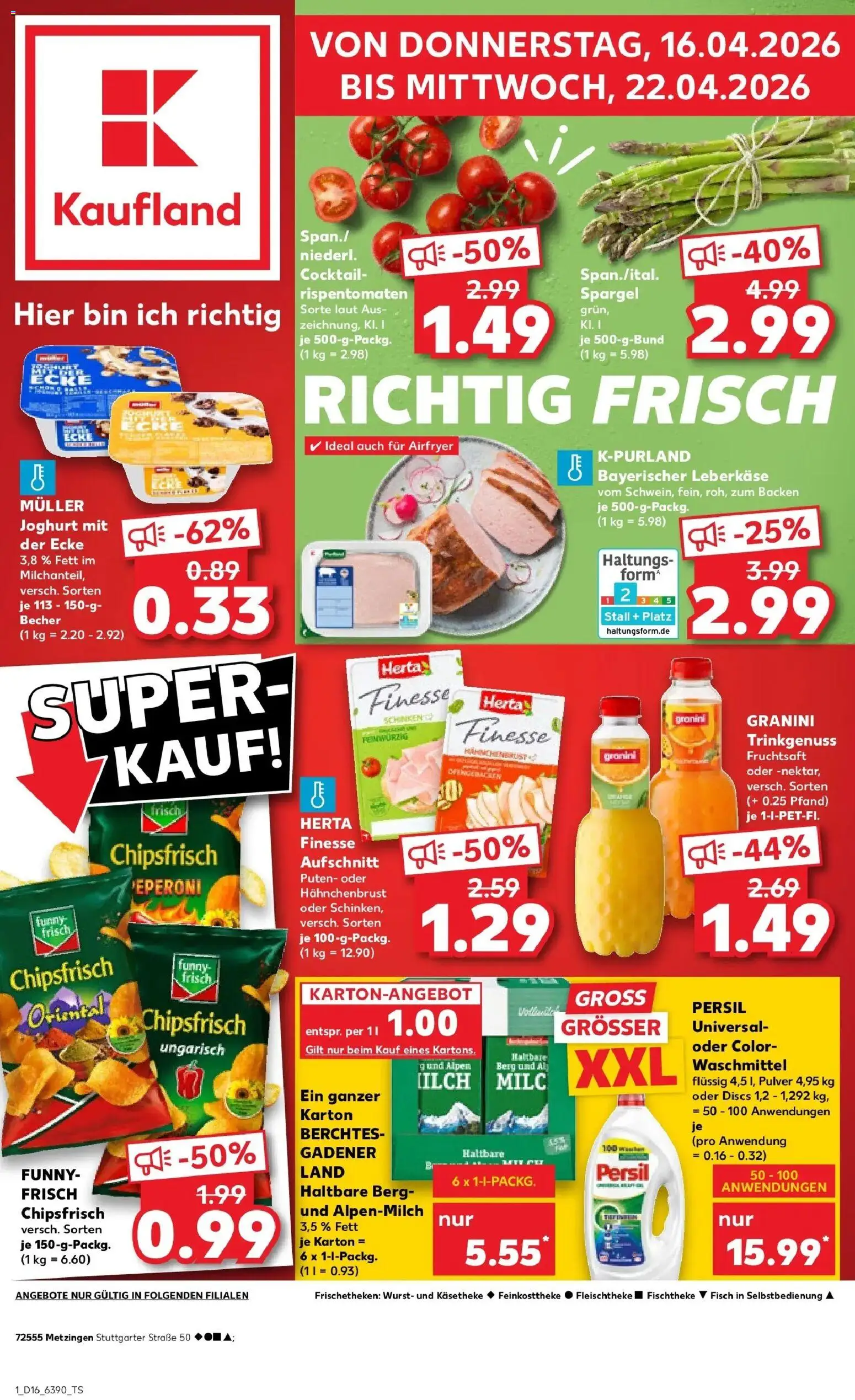 Vorschau von dem Prospekt des Geschäftes Kaufland, gültig ab dem 15.04.2026