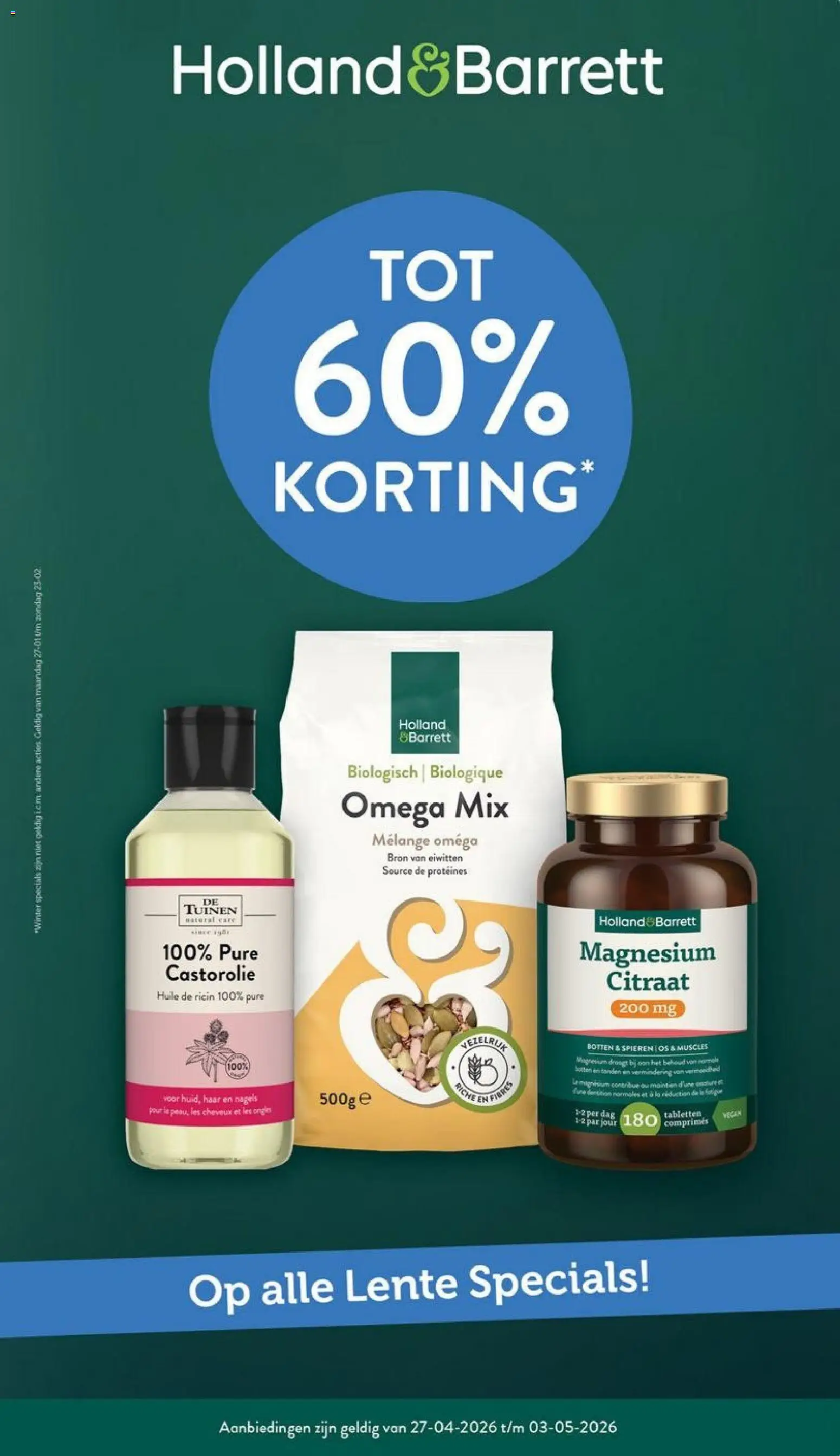 Voorbeeld van Holland & Barrett folder van winkel Holland & Barrett geldig vanaf 27-04-2026
