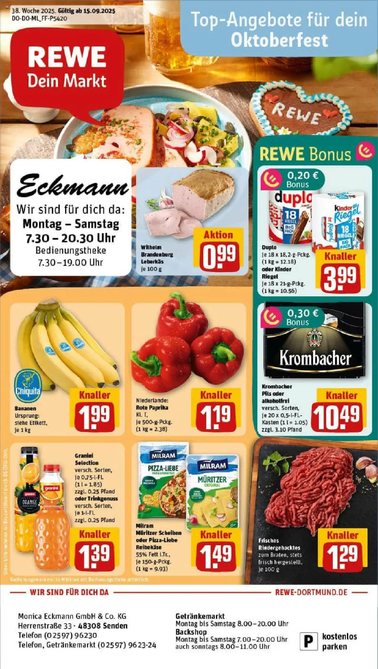 REWE Prospekt ab 14.09.2025 nächste Woche - Prospekt Senden	
