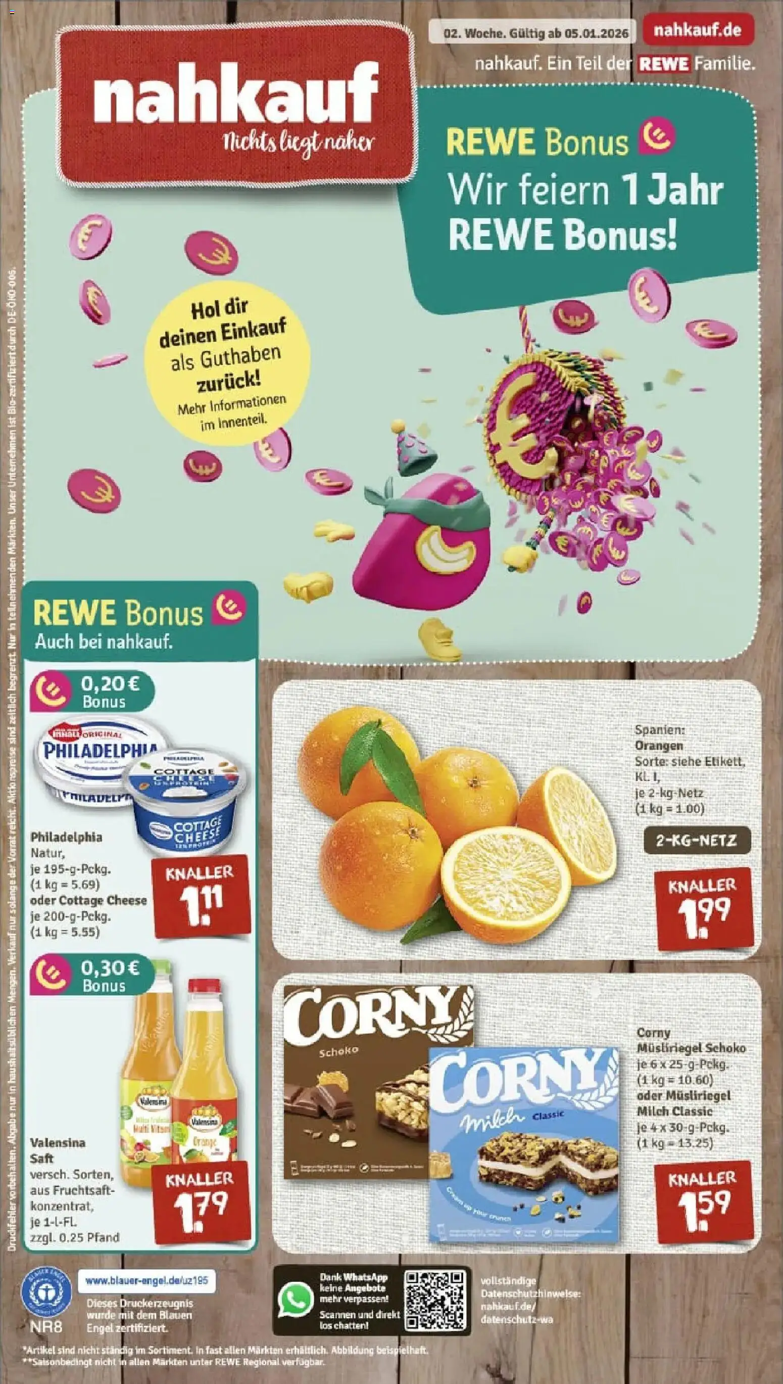 Vorschau von dem Prospekt des Geschäftes Rewe, gültig ab dem 04.01.2026