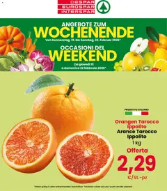 Anteprima dell'opuscolo Volantino Wochenende dal negozio Despar valido da 19/02/2026