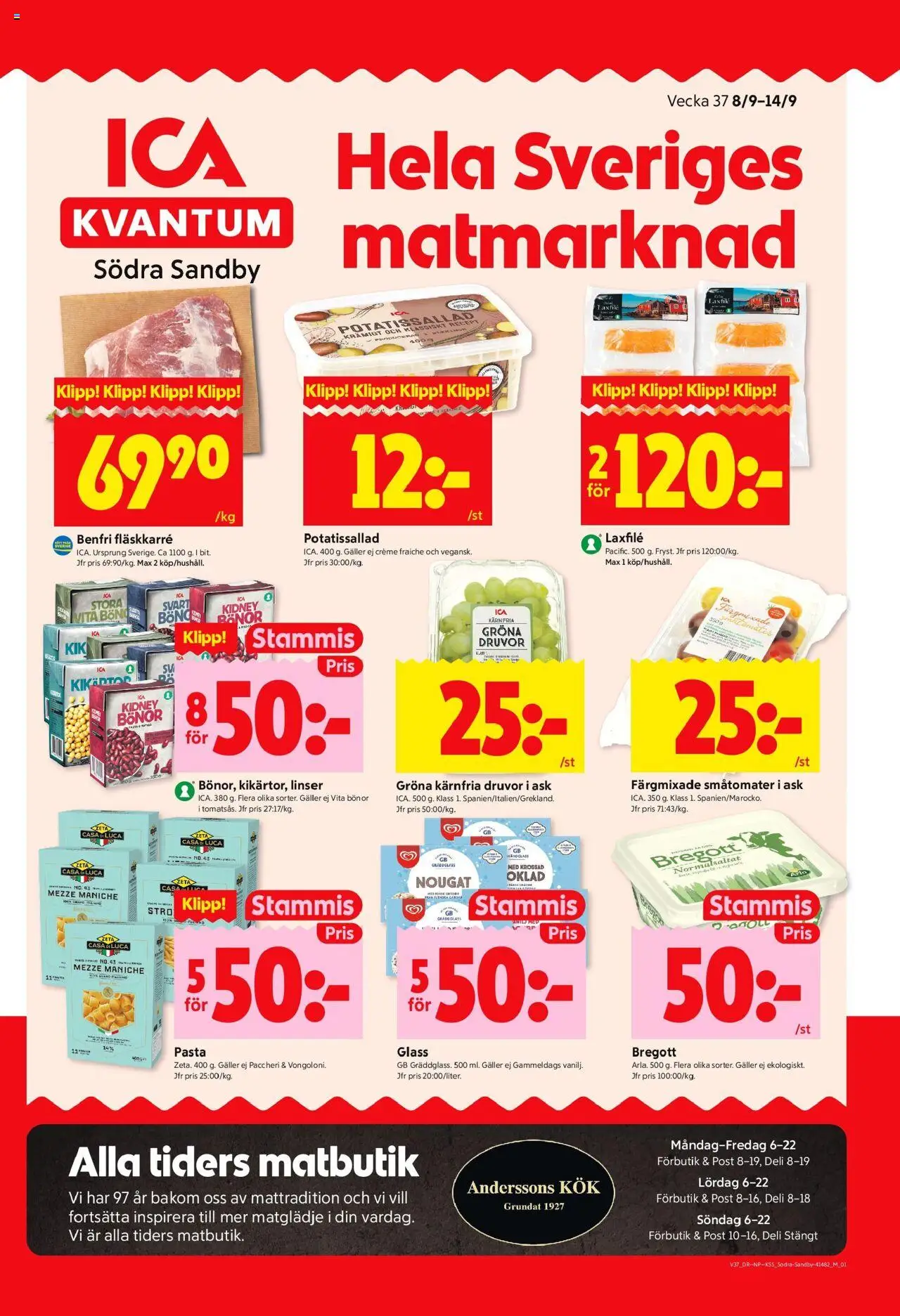 Södra Sandby är giltig 08/09 2025 > Veckans Erbjudanden gäller från 08/09/2025 till 14/09/2025 sidnummer 1