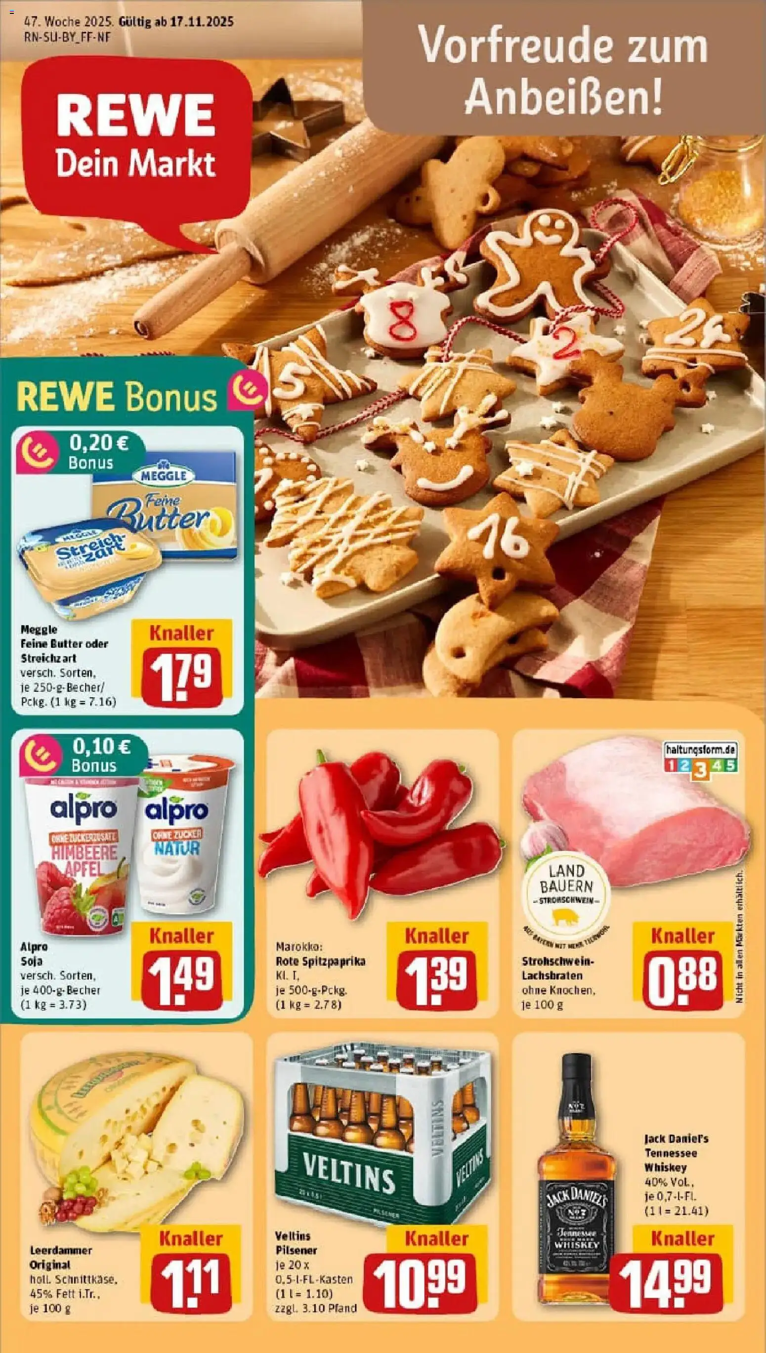 Vorschau von dem Prospekt des Geschäftes Rewe, gültig ab dem 17.11.2025