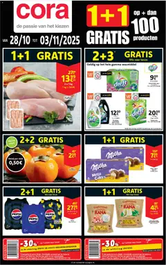 Voorbeeld van Folder week 44 van winkel Cora geldig vanaf 28/10/2025