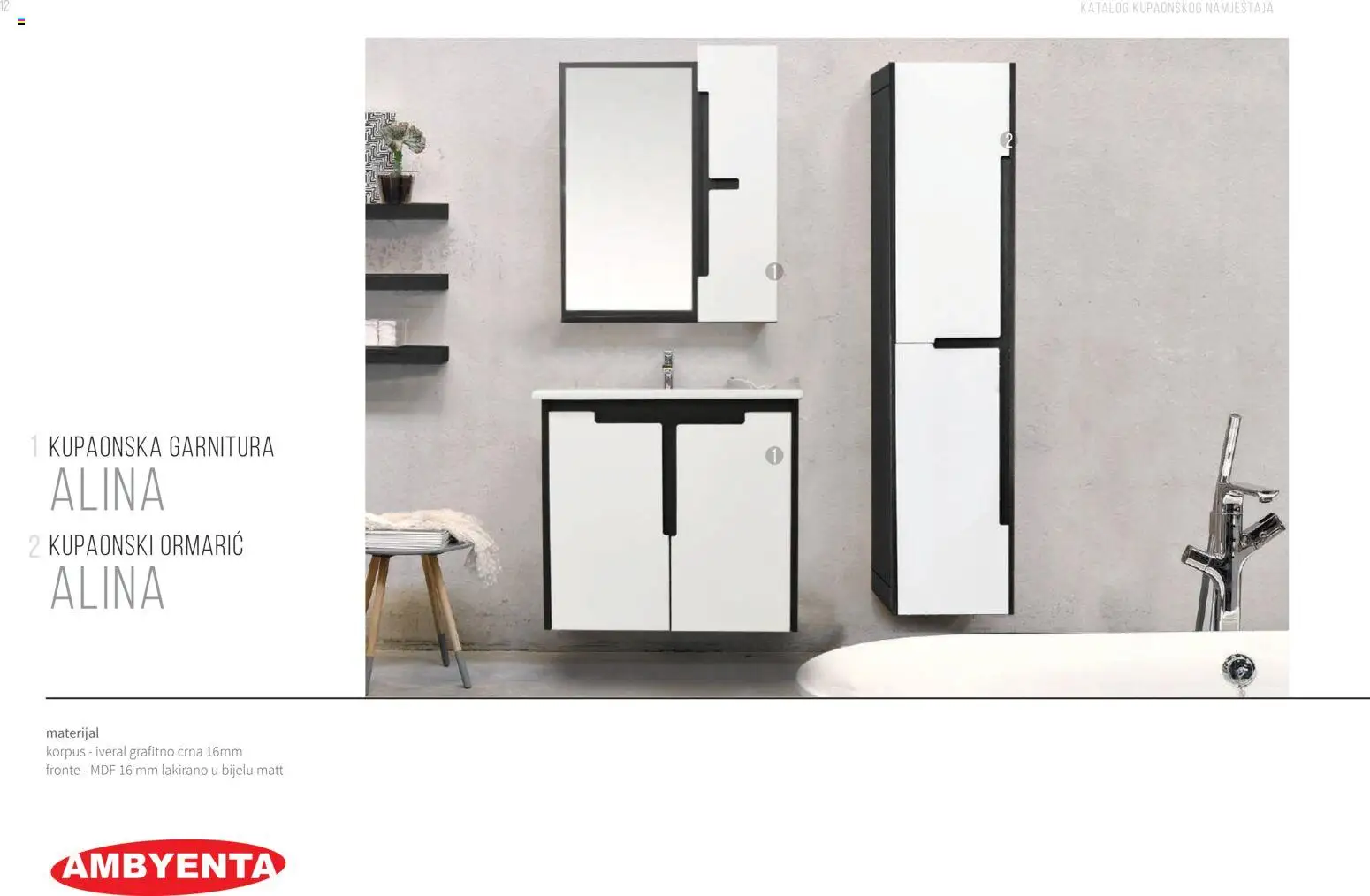 Pregled letka Katalog Kupaonski namještaj trgovine AMBYENTA vrijedi od 2025.10.01