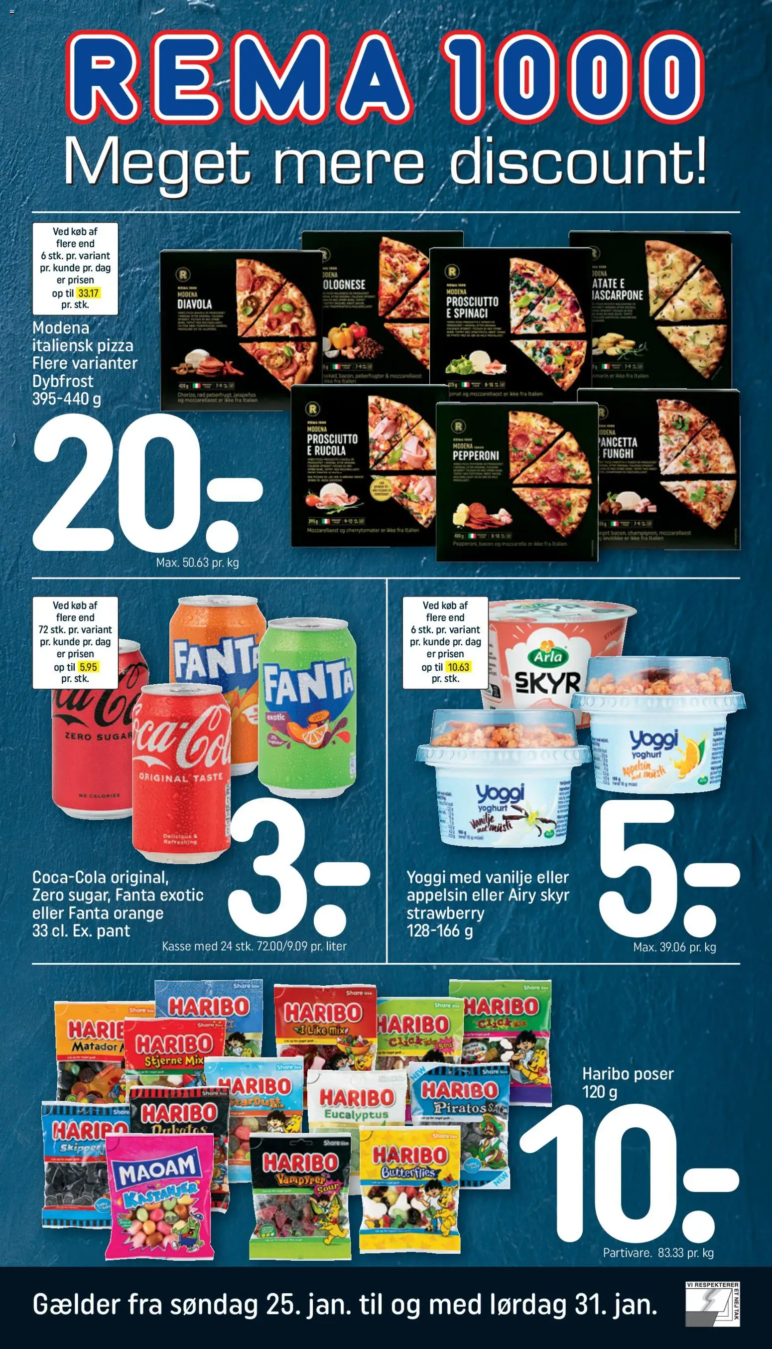 Eksempel på tilbudsavis Tilbudsavis fra butik Rema 1000 gyldig fra 25/01/2026