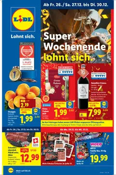 Vorschau des Merkblatts Aktionen vom Shop Lidl gültig von 26.12.2025 bis 30.12.2025