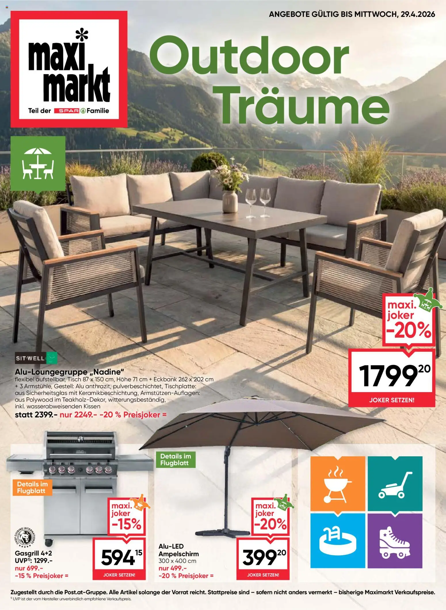 Vorschau der Angebote: Maximarkt Maximarkt Outdoor Träume gültig ab 23.03.2026