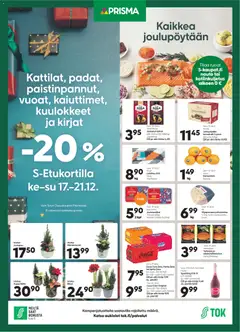 Kaupan Prisma Tarjoukset - Kaikkea joulupöytään esikatselu, voimassa 17/12/2025