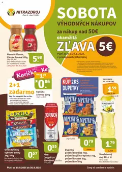 Náhľad Nitrazdroj letáku platného od 19.09.2025