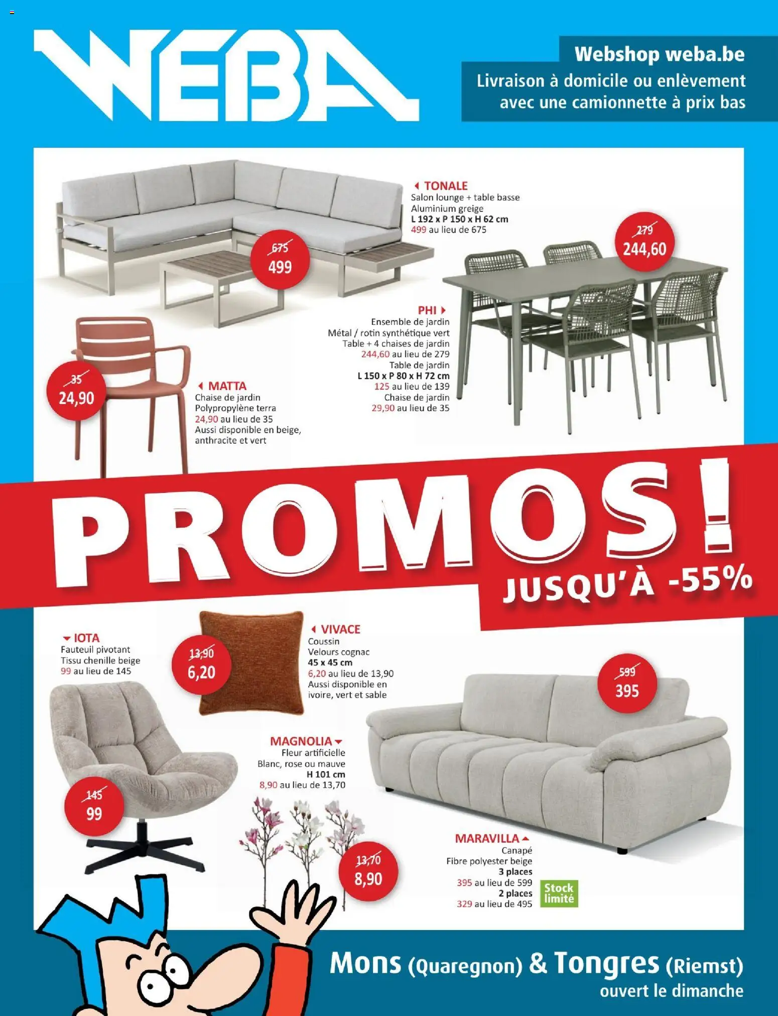 Voorbeeld van Publicité van winkel Weba geldig vanaf 11/02/2026