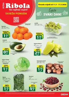 Pregled letka Svježa Ponuda trgovine Ribola vrijedi od 11.03.2026