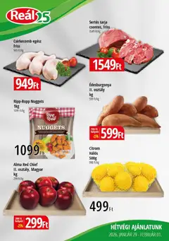 Reál - Bevásárló hétvége - Kisalföld megtekintése, amely érvényes 2026.01.29.-től