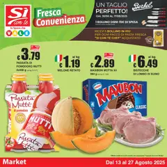 Anteprima dell'opuscolo Volantino Market dal negozio Sì con Te valido da 13/08/2025