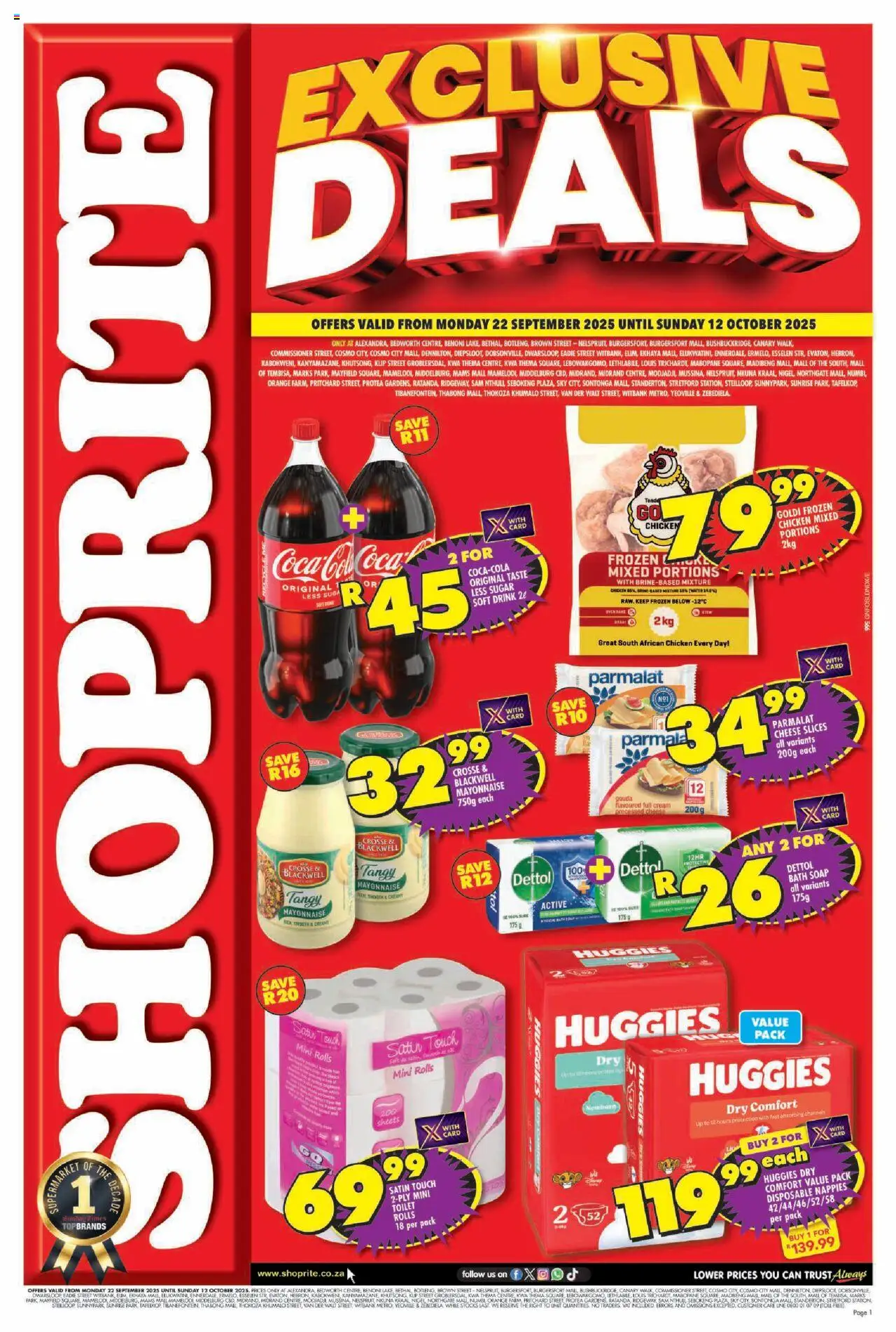 Shoprite Gauteng - Price Exclusive 22/09 - 12/10/2025 >> Catalogue