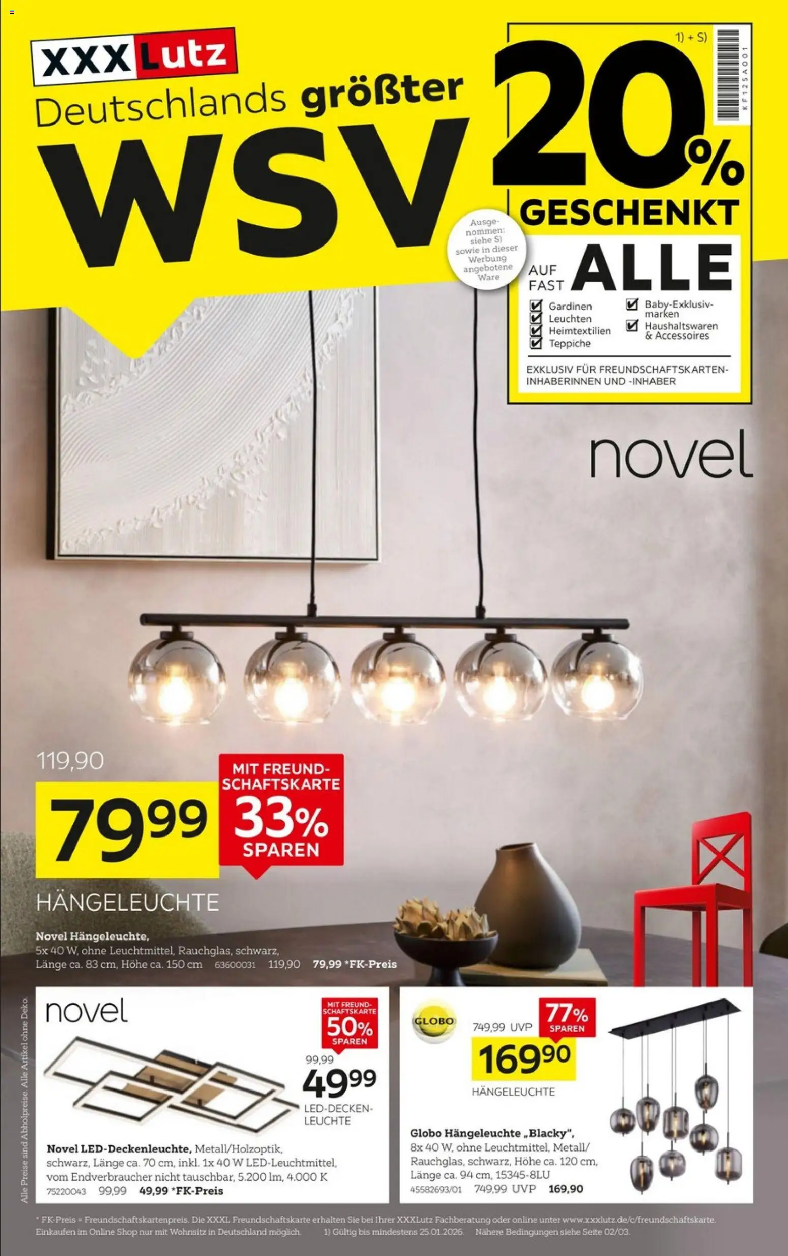 Vorschau von dem Prospekt des Geschäftes XXXL Lutz, gültig ab dem 04.01.2026