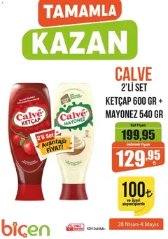 Biçen Market Biçen Market - Tamamla Kazan 28.04.2026 - Broşürünün önizlemesi