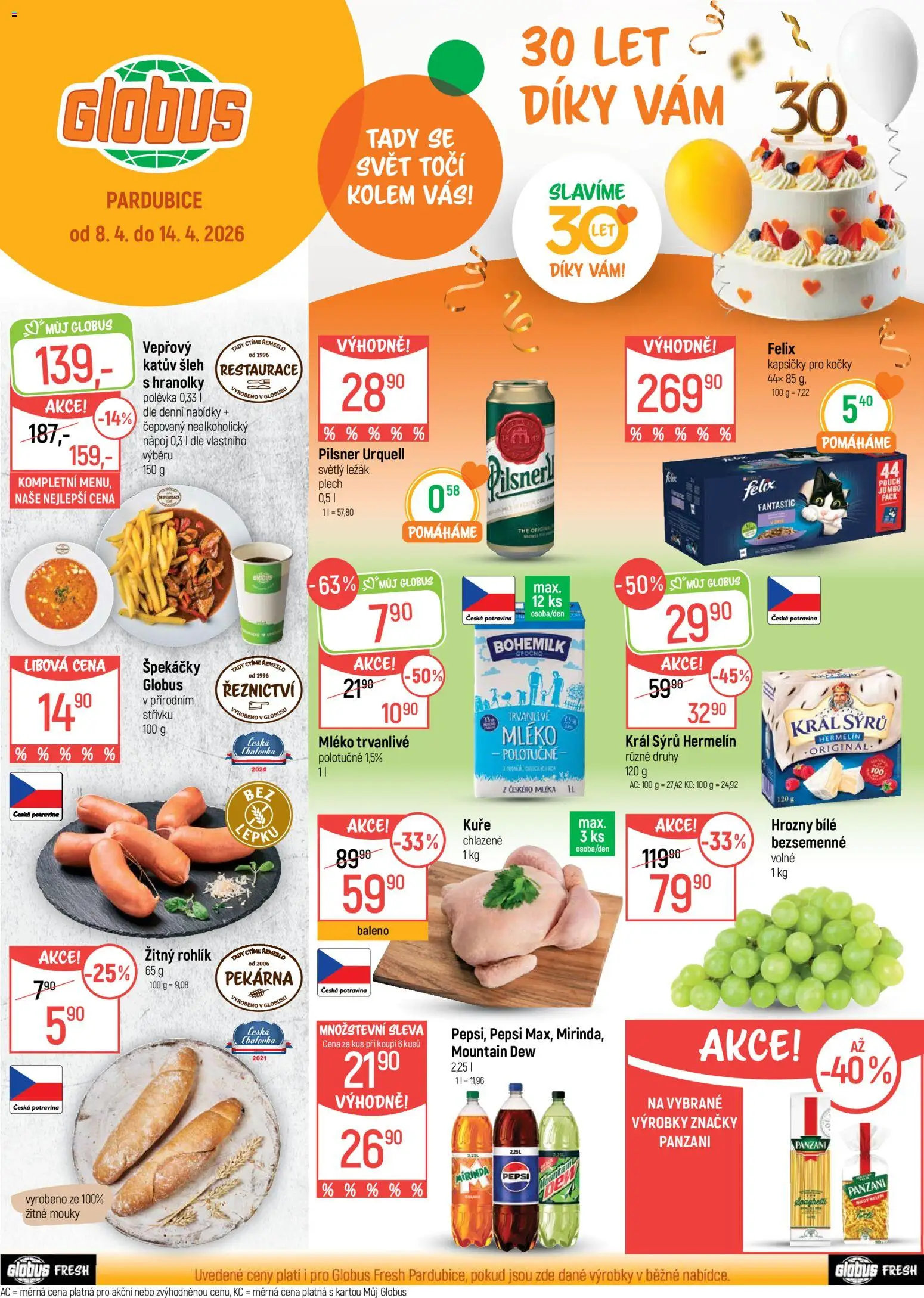 Náhled nabídky: Globus Globus leták - Pardubice platný od 08.04.2026