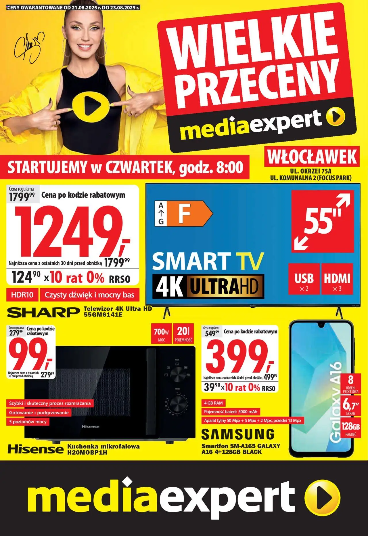 Mediaexpert Wielkie przeceny - Włocławek od 21.08.2025 - Nowa Gazetka - Numer strony 1