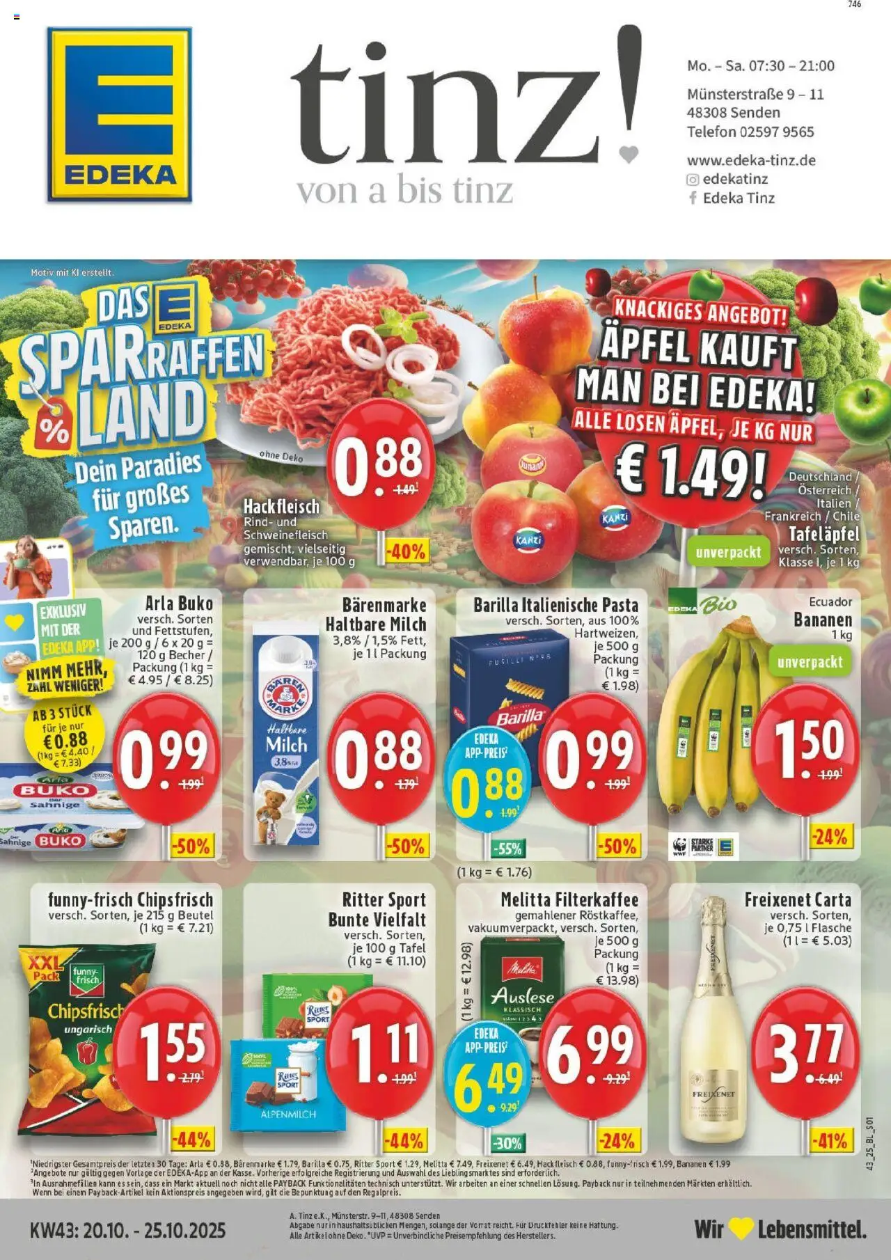 EDEKA Prospekt ab 19.10.2025 - Prospekt Senden Online
