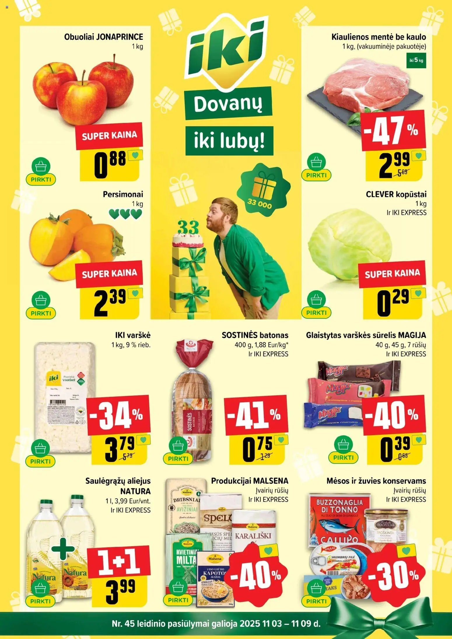 IKI parduotuvės leidinio Leidinys galiojančio nuo 2025.11.03 peržiūra