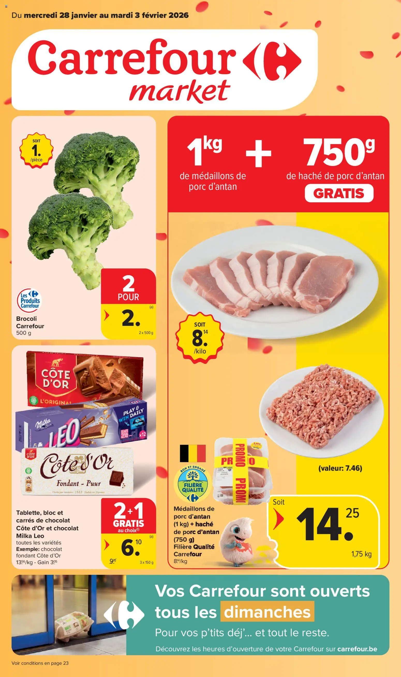 Voorbeeld van Brochure Market van winkel Carrefour geldig vanaf 28/01/2026