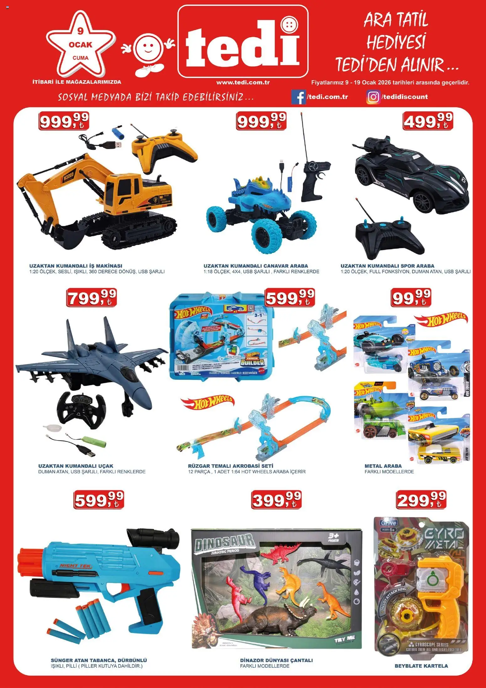 Tedi Katalog 09.01.2026 - Broşürünün önizlemesi - Et, Ocak, USB