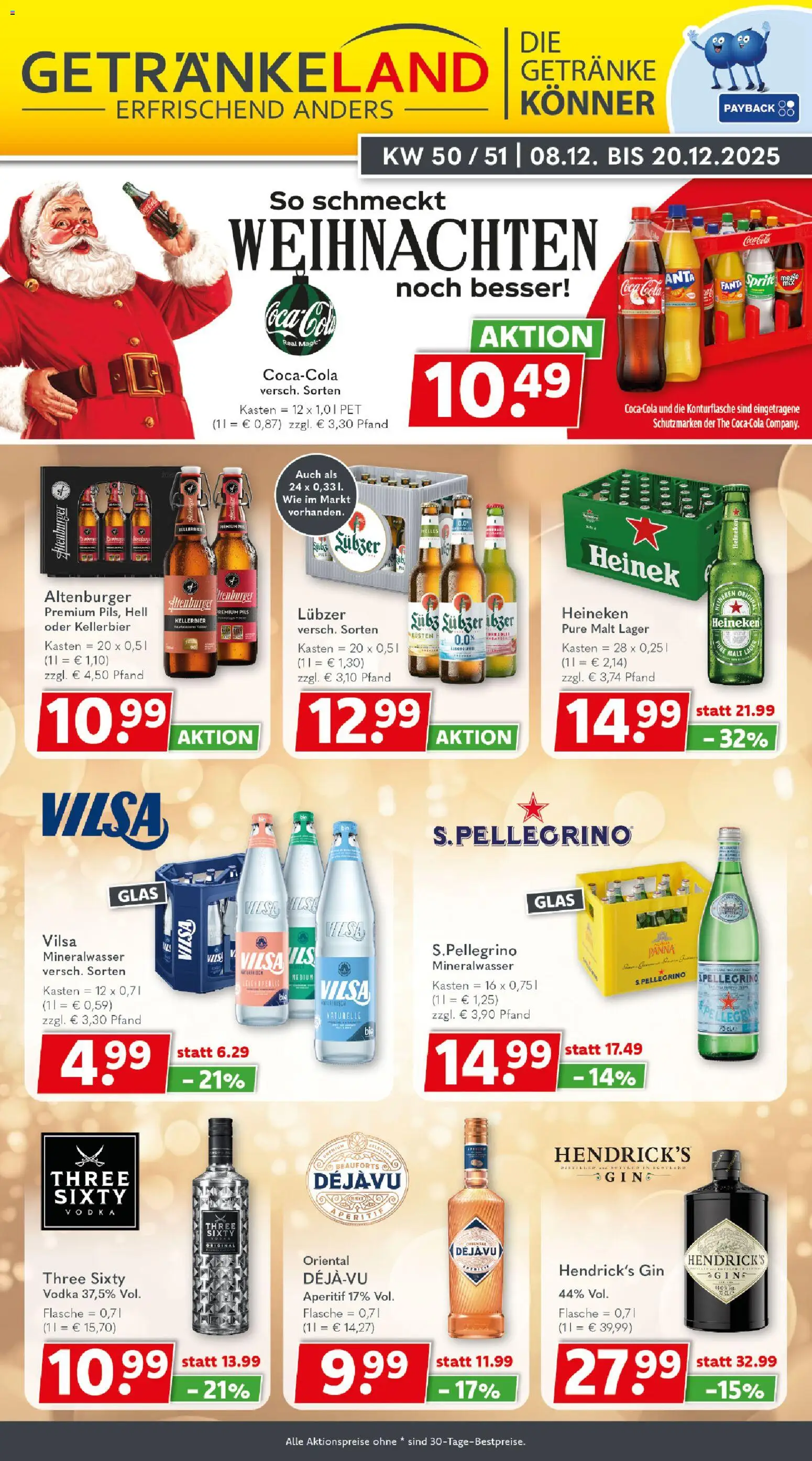 Vorschau von dem Prospekt des Geschäftes Getränkeland, gültig ab dem 08.12.2025