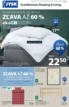 Náhľad JYSK letáku platného od 15.10.2025