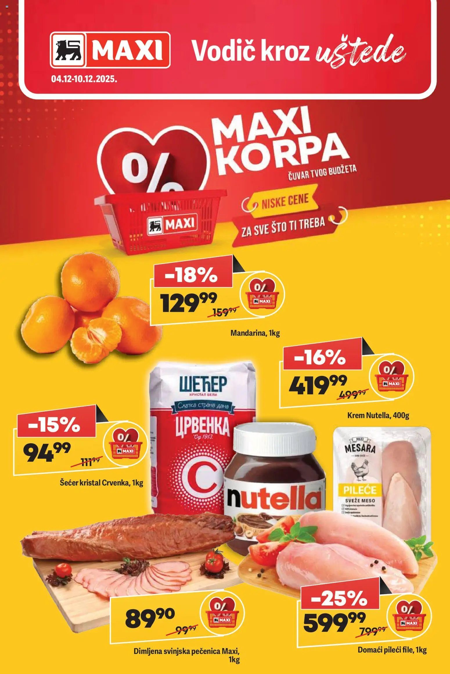 Pregled Maxi kataloga - važi od 04.12.2025