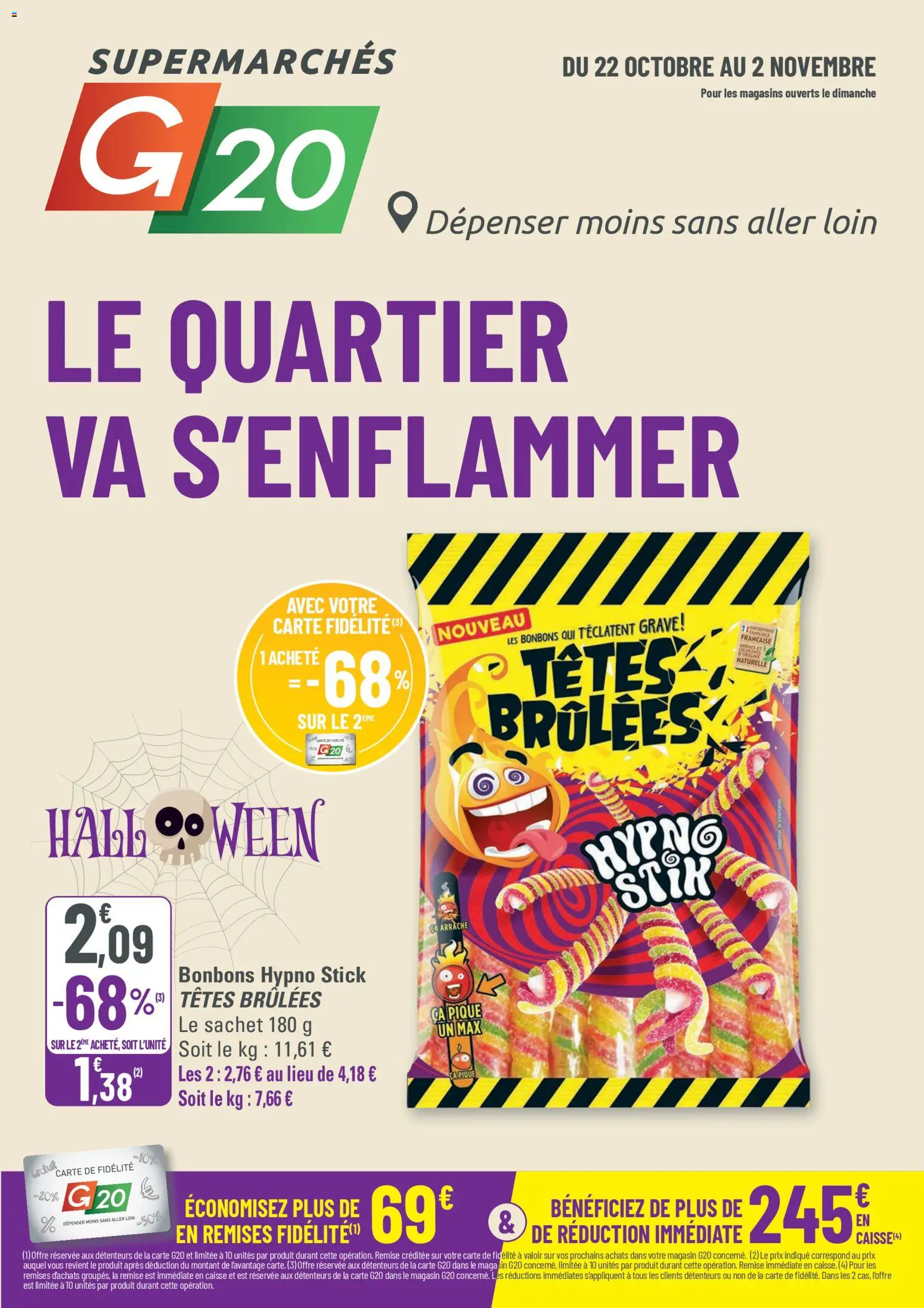 Catalogue de la boutique G20 Supermarchés valable du 22/10/2025 - Page numéro 1