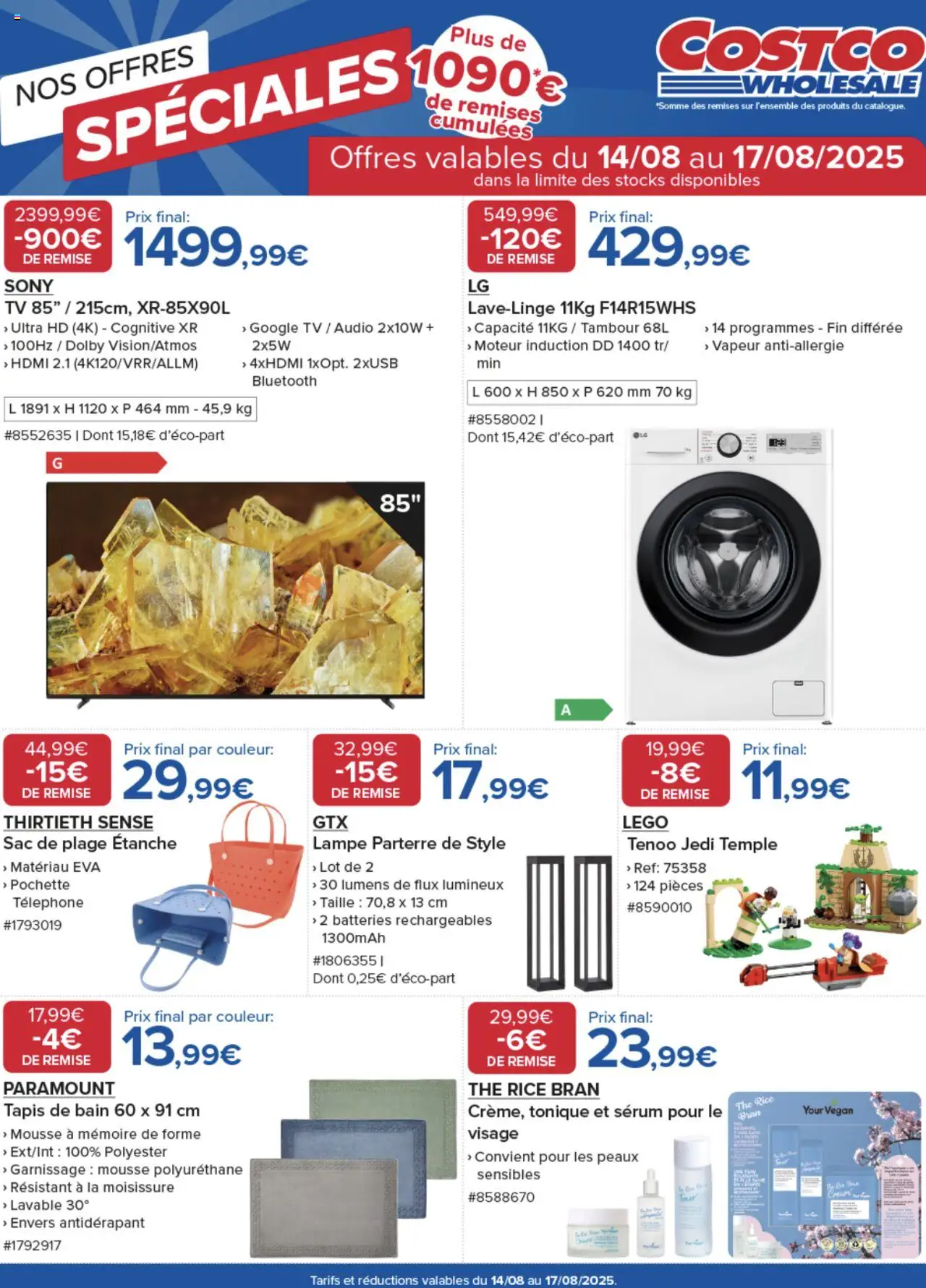 Catalogue de nos offres spéciales de la boutique Costco valable du 14/08/2025 - Page numéro 1