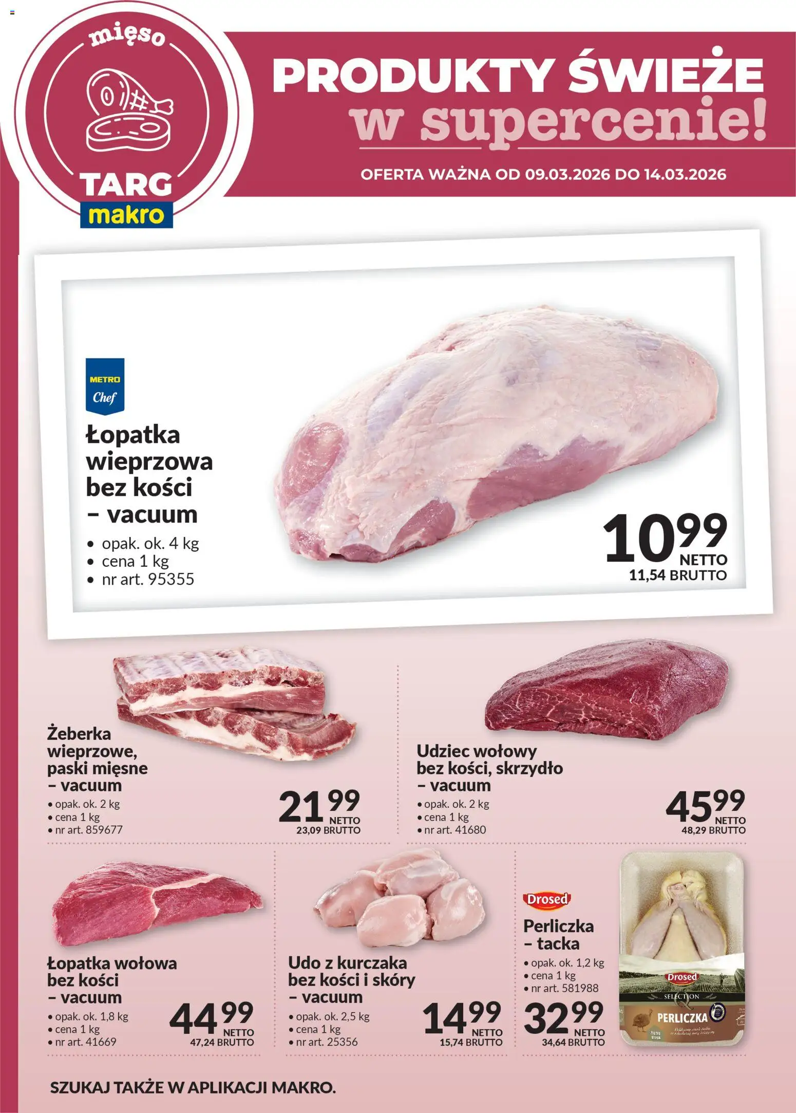 Pogląd gazetki "Makro gazetka - Produkty świeże w supercenie" ze sklepu Makro ważnej od 09.03.2026