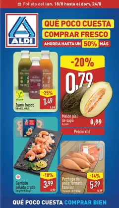 Vista previa del folleto de la tienda Aldi válido desde el 18/08/2025 