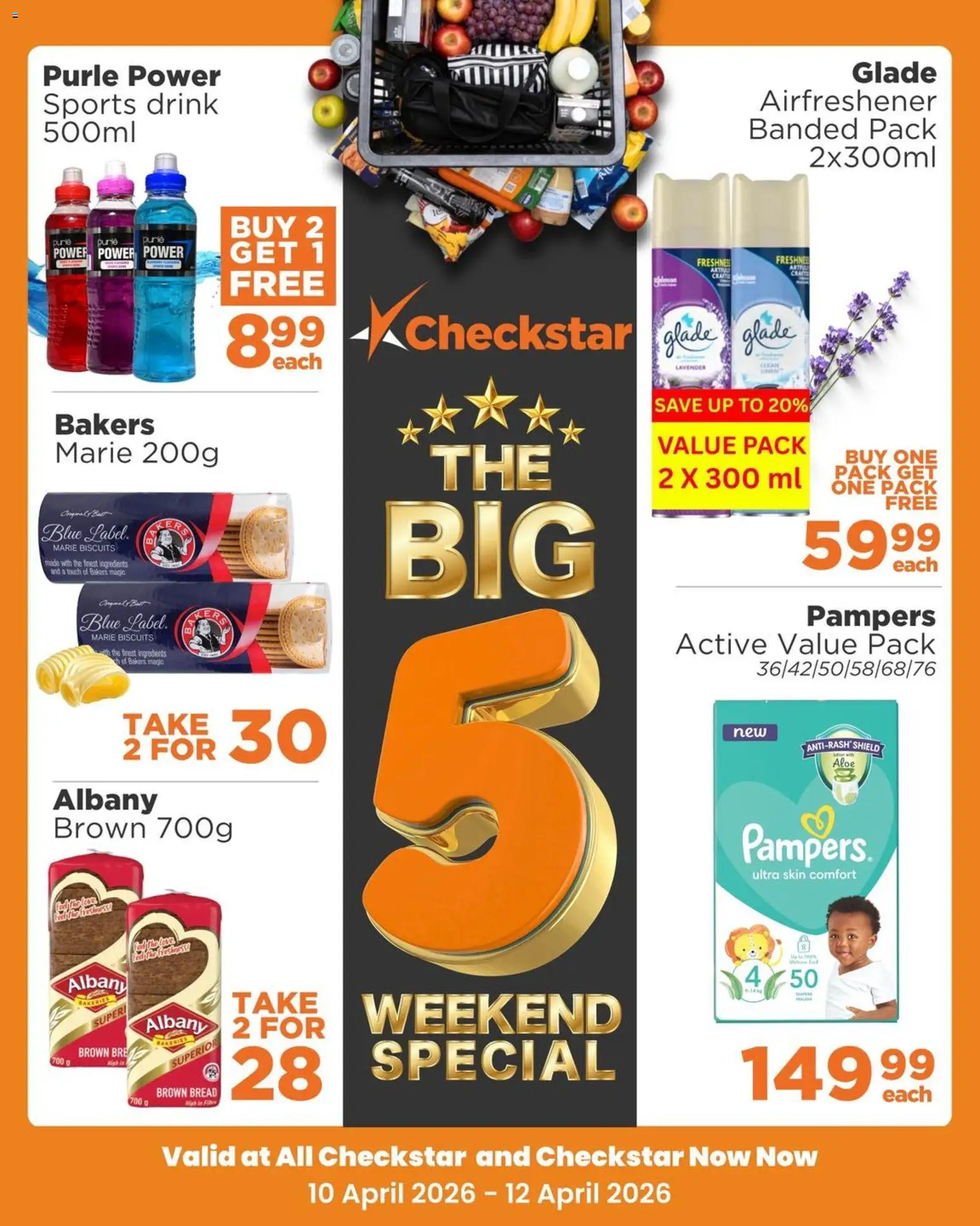 Preview of Check Star flyer valid from 10/04/2026 - Bread, Biscuits, Ingredients, Sports drink