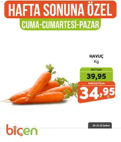 Biçen Market Hafta Sonuna Özel -Sebze İndirimi 20.02.2026 - Broşürünün önizlemesi