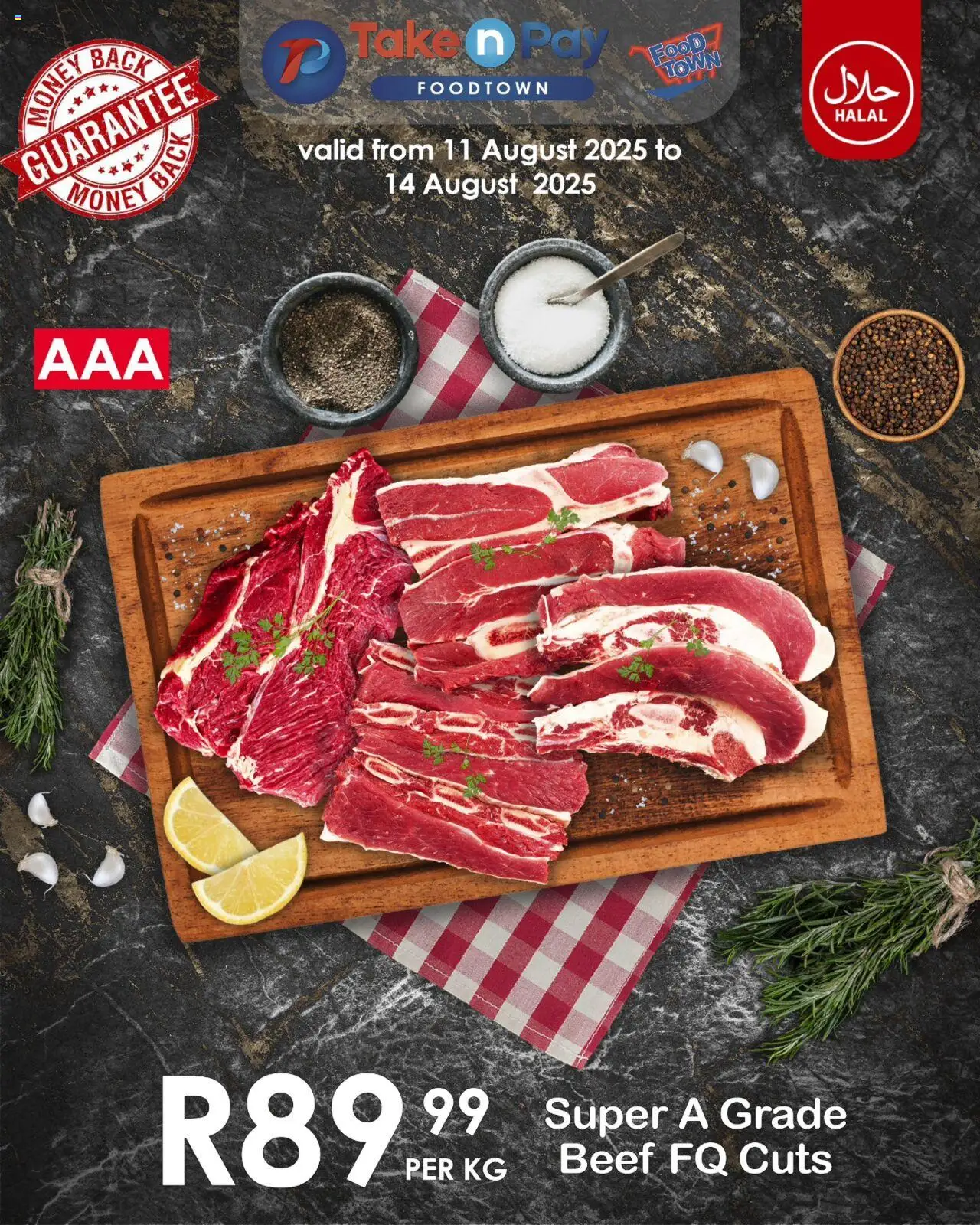 Take n Pay Beef Specials from 11/08 - 14/08/2025 > Promotions - Beef