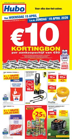 Voorbeeld van Hubo Folder van winkel Hubo geldig vanaf 15/04/2026