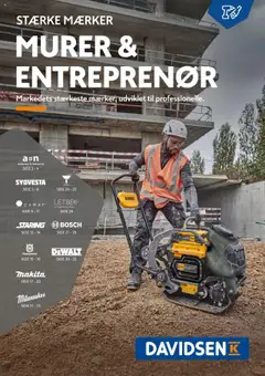 Eksempel på tilbudsavis Murer & entreprenør fra butik Davidsen gyldig fra 15/09/2025