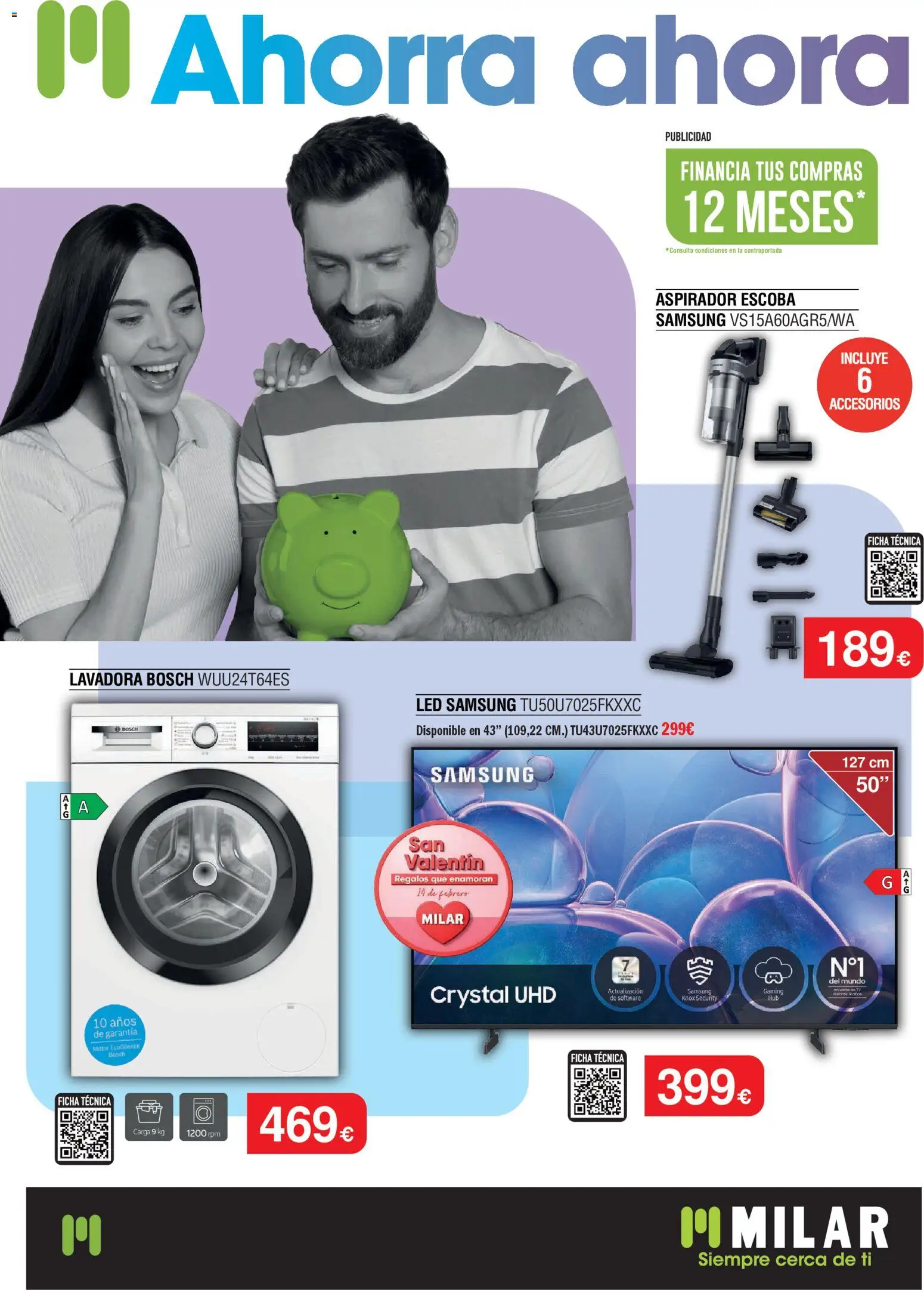 Vista previa del folleto de la tienda Milar válido desde el 01/02/2026 - Lavadora, Aspirador, Escoba