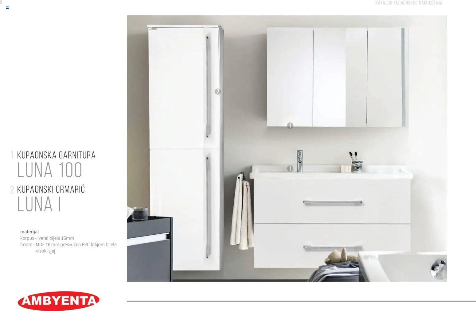 Pregled letka Katalog Kupaonski namještaj trgovine AMBYENTA vrijedi od 2025.10.01