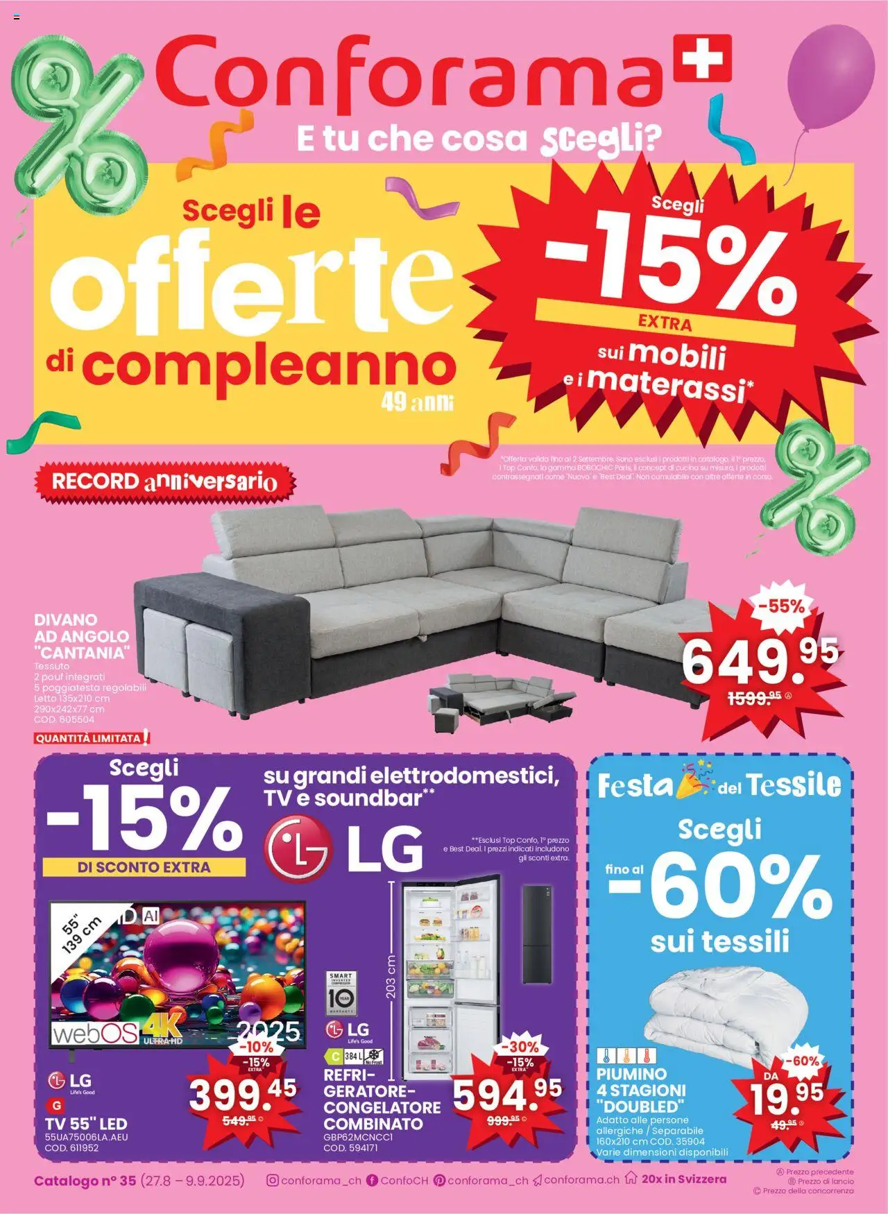 Conforama Aktionen IT ab 27.08.2025 - Seitennummer 1