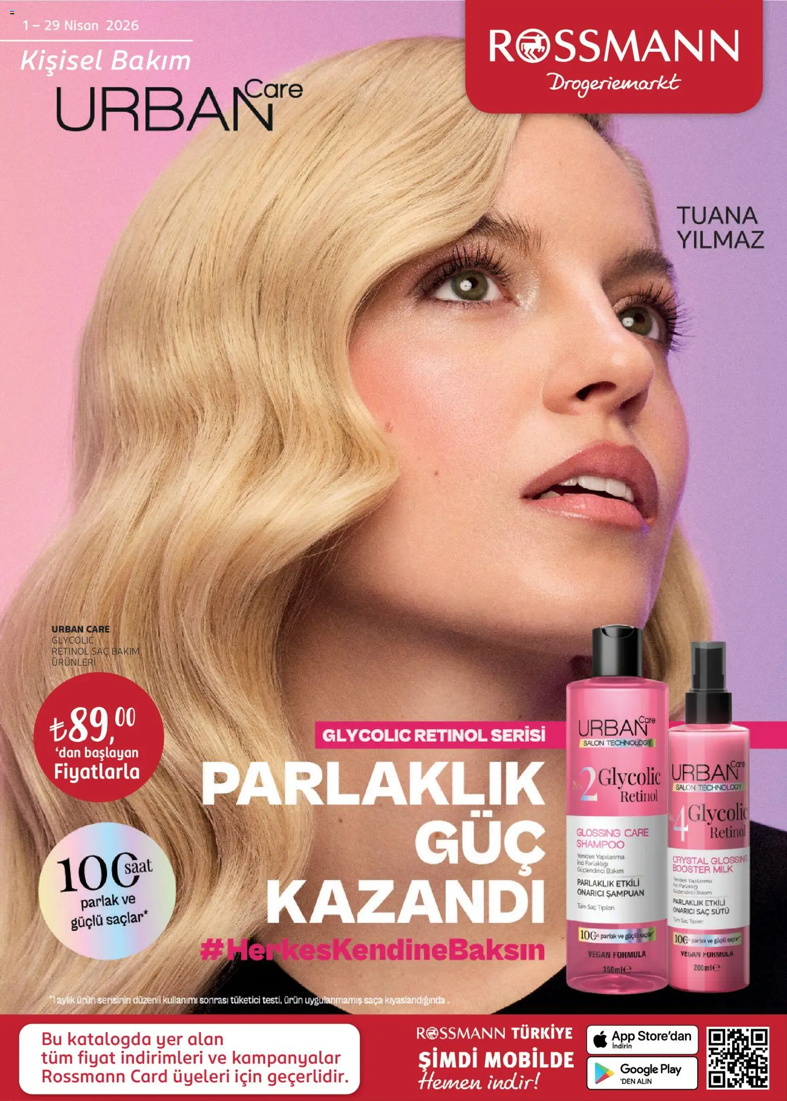 Rossmann Rossmann - Nisan Kişisel Bakım Kataloğu 01.04.2026 - Broşürünün önizlemesi