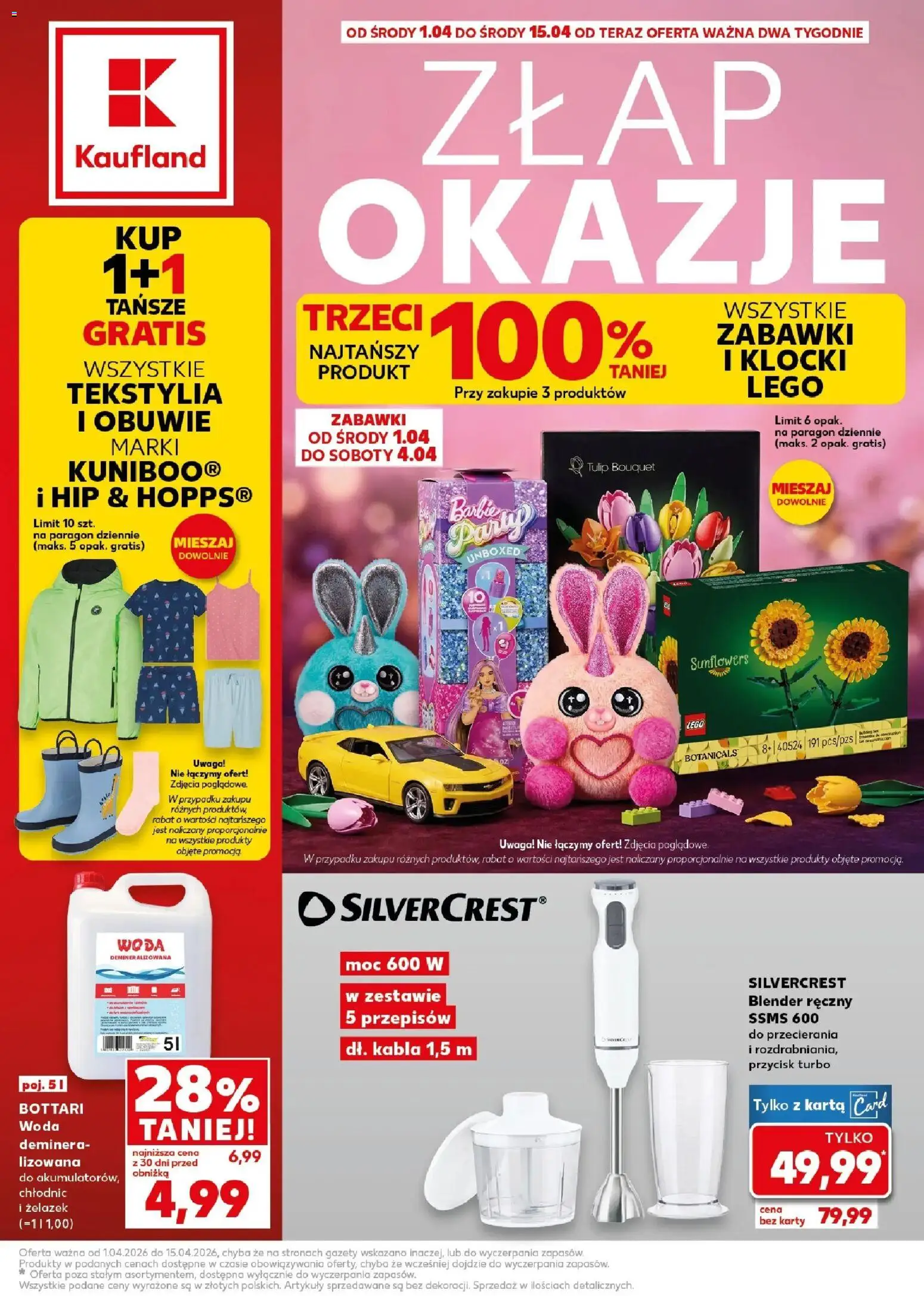 Pogląd gazetki "Kaufland gazetka - Złap Okazje" ze sklepu Kaufland ważnej od 01.04.2026